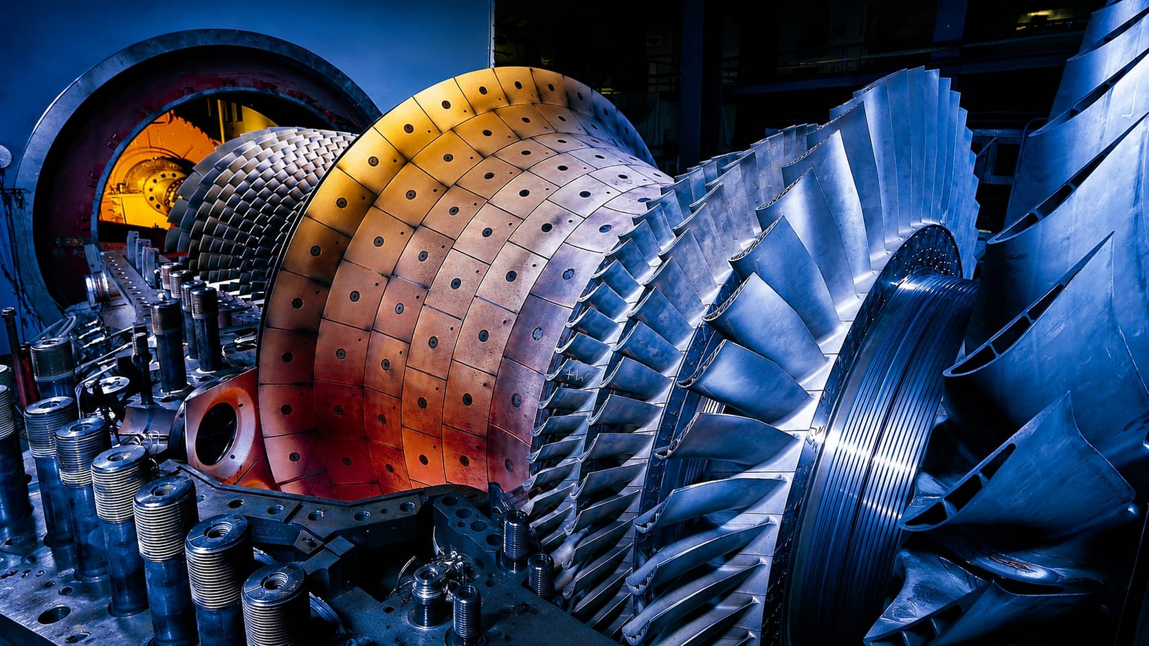 Värmemappad turbinrotor